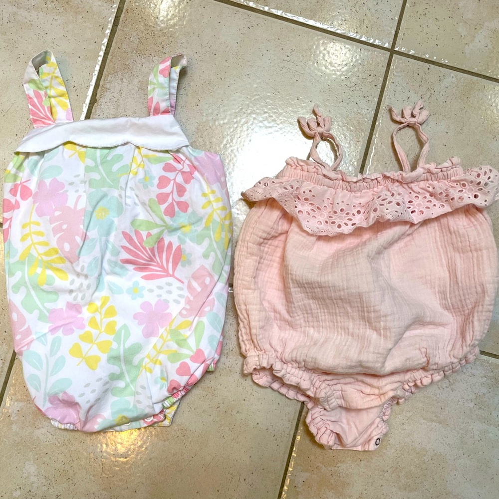 Baby girl romper bundle